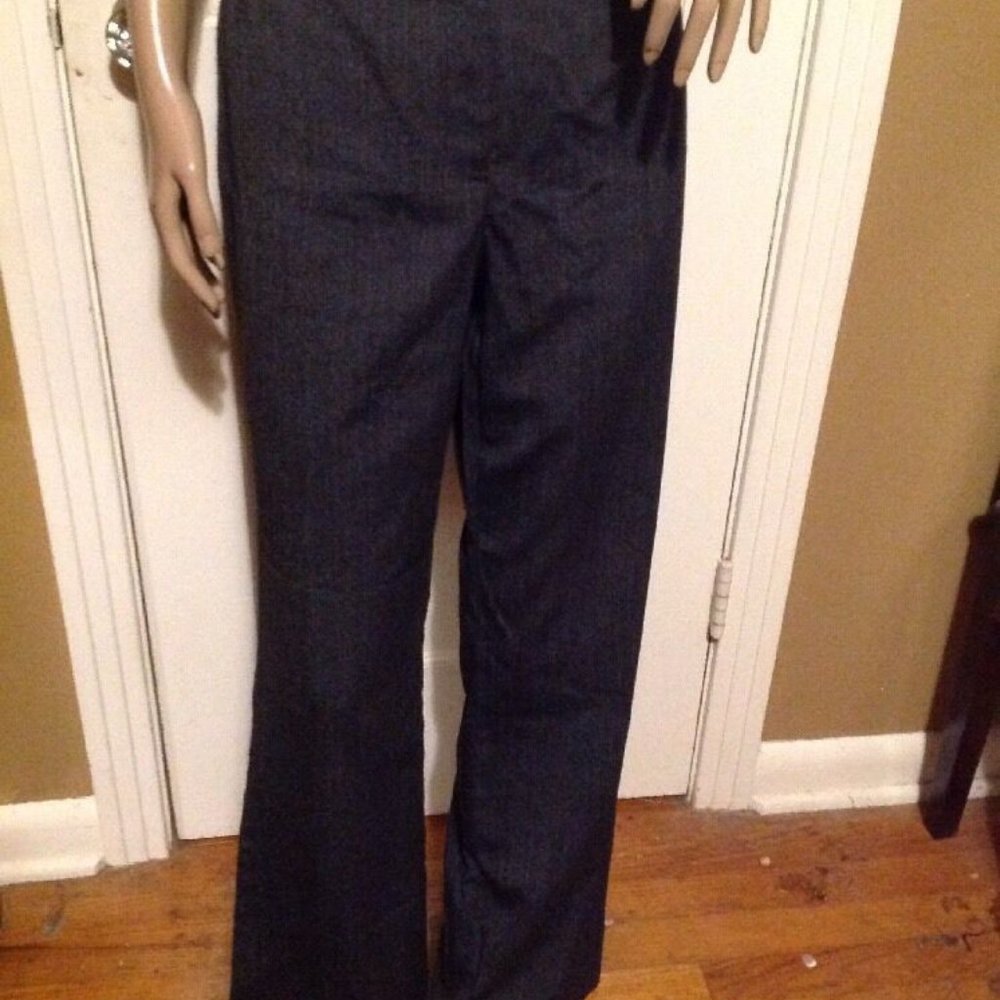 Dana Buchman women's  Size 10 Gray Pants Flat Fron